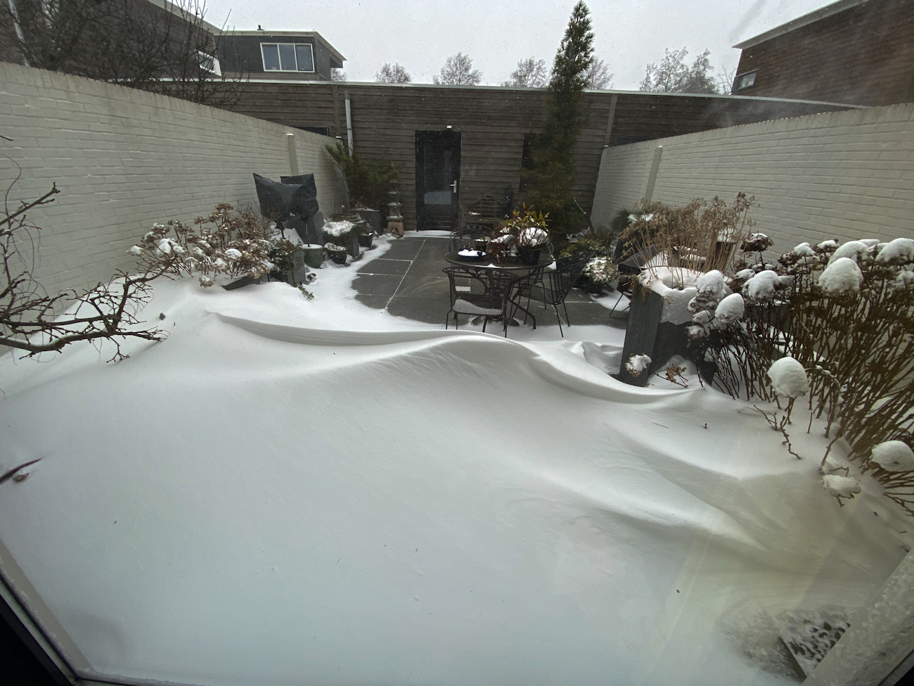 Sneeuw in Stadshagen