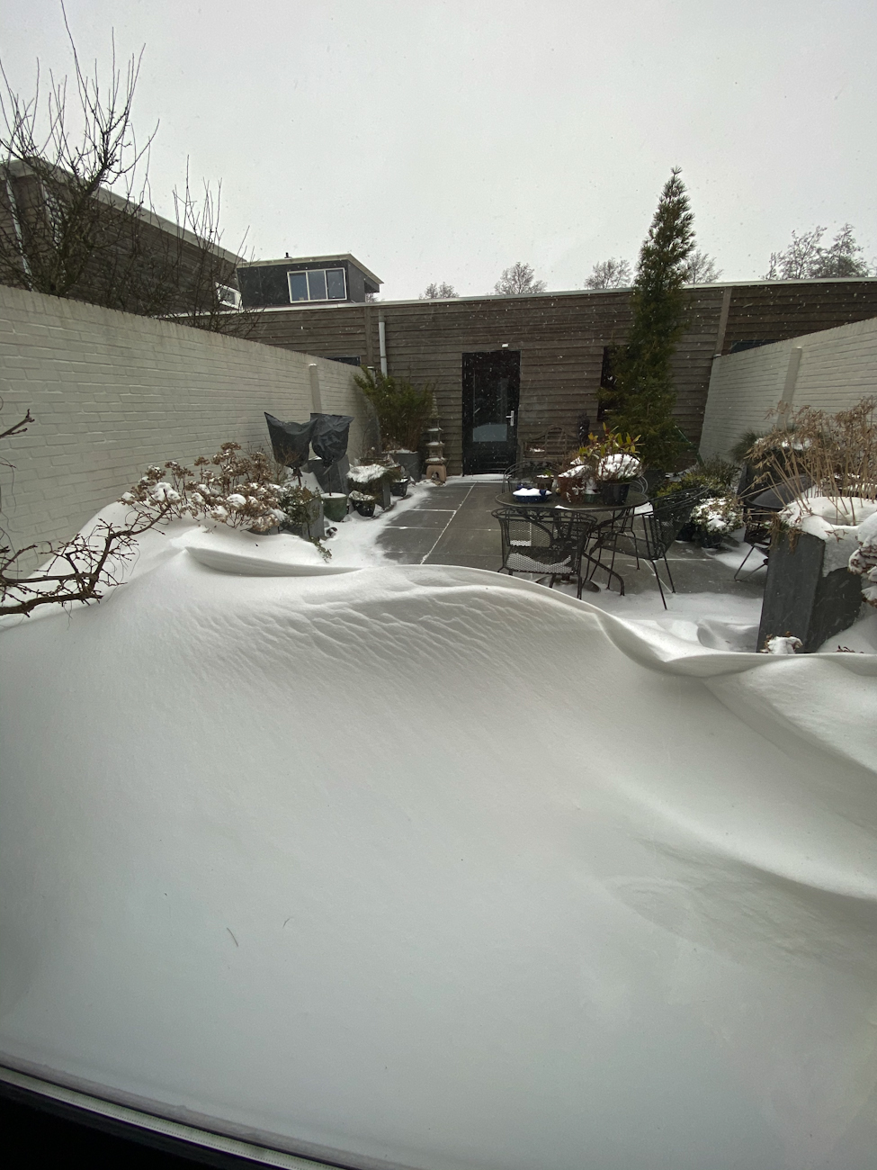 Sneeuw in Stadshagen