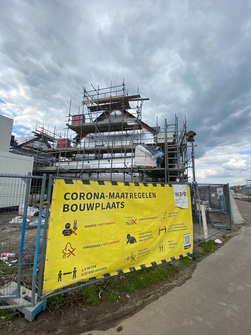 Bouwplaats en Corona